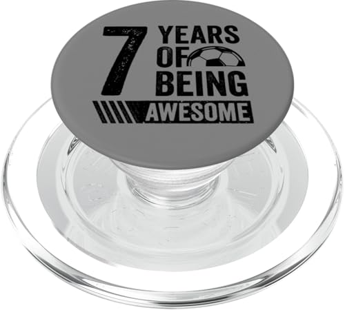 Fußball 7. Geburtstag Junge 7 Jahre alt Geschenk Awesome PopSockets PopGrip für MagSafe Fußball 7. Geburtstag Junge 7 Jahre alt Geschenk Awesome PopSockets PopGrip für MagSafe von InGENIUS Fußball Geburtstagsshirts & Geschenke