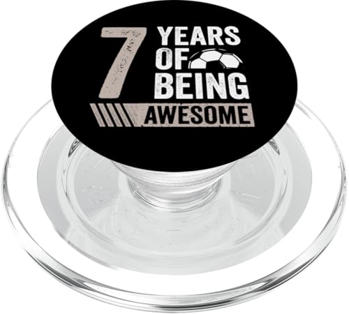 Fußball 7. Geburtstag Junge 7 Jahre alt Geschenk Awesome PopSockets PopGrip für MagSafe Fußball 7. Geburtstag Junge 7 Jahre alt Geschenk Awesome PopSockets PopGrip für MagSafe von InGENIUS Fußball Geburtstagsshirts & Geschenke