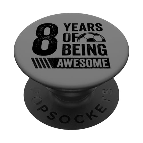 Fußball 8. Geburtstag Junge 8 Jahre alt Geschenk Awesome PopSockets Klebender PopGrip Fußball 8. Geburtstag Junge 8 Jahre alt Geschenk Awesome PopSockets Klebender PopGrip von InGENIUS Fußball Geburtstagsshirts & Geschenke