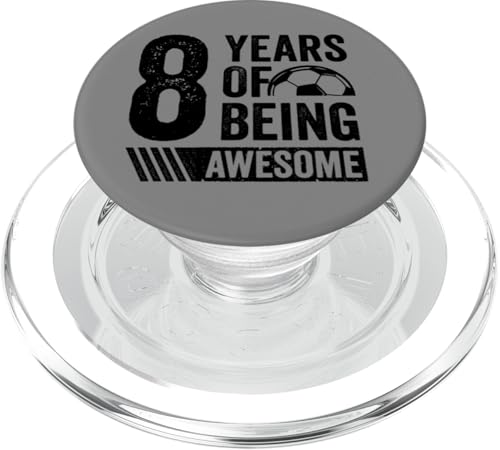 Fußball 8. Geburtstag Junge 8 Jahre alt Geschenk Awesome PopSockets PopGrip für MagSafe Fußball 8. Geburtstag Junge 8 Jahre alt Geschenk Awesome PopSockets PopGrip für MagSafe von InGENIUS Fußball Geburtstagsshirts & Geschenke