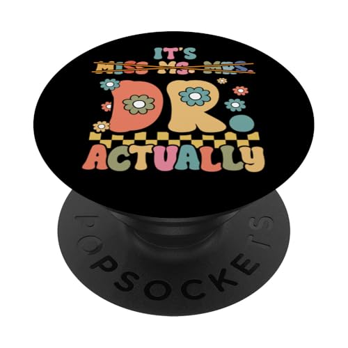 Doktor Promotion PhD Es ist Fräulein Frau Frau Dr Eigentlich PopSockets Klebender PopGrip Doktor Promotion PhD Es ist Fräulein Frau Frau Dr Eigentlich PopSockets Klebender PopGrip von InGENIUS Graduation Shirts & Geschenke