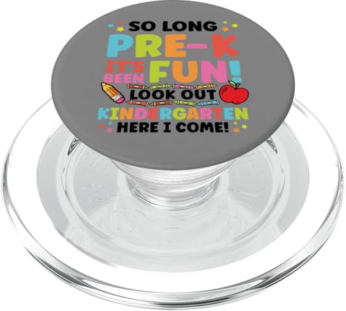 Vorschulabschluss So Long Pre K Kindergarten Here I Come PopSockets PopGrip für MagSafe Vorschulabschluss So Long Pre K Kindergarten Here I Come PopSockets PopGrip für MagSafe von InGENIUS Graduation Shirts & Geschenke