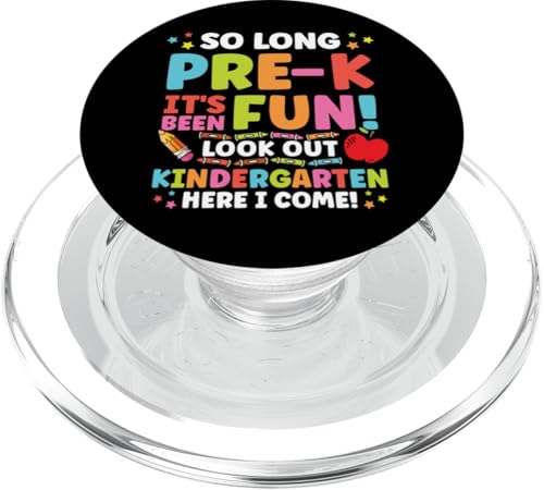 Vorschulabschluss So Long Pre K Kindergarten Here I Come PopSockets PopGrip für MagSafe von InGENIUS Graduation Shirts & Geschenke