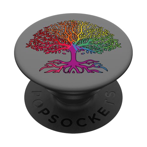 Regenbogenflagge Baum des Lebens LGBT Gay Pride Month LGBTQ PopSockets Klebender PopGrip Regenbogenflagge Baum des Lebens LGBT Gay Pride Month LGBTQ PopSockets Klebender PopGrip von InGENIUS LGBTQ Shirts & Geschenke