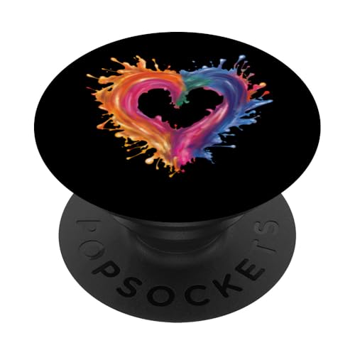 Regenbogenherz LGBT Flagge Homosexuell Stolz Monat LGBTQ PopSockets Klebender PopGrip Regenbogenherz LGBT Flagge Homosexuell Stolz Monat LGBTQ PopSockets Klebender PopGrip von InGENIUS LGBTQ Shirts & Geschenke