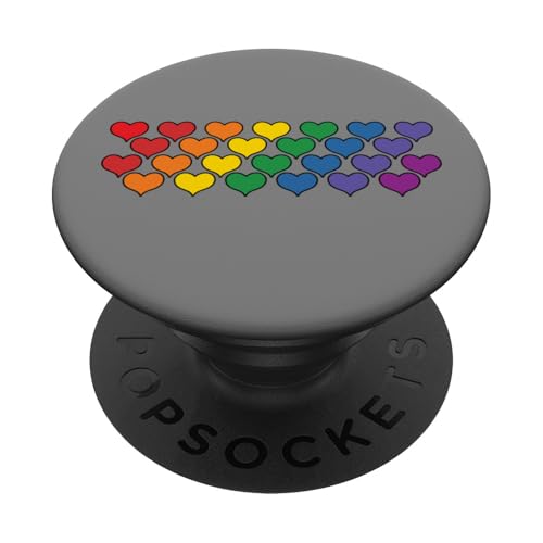 Regenbogenherzen LGBT Flagge Homosexuell Stolz Monat Ally PopSockets Klebender PopGrip Regenbogenherzen LGBT Flagge Homosexuell Stolz Monat Ally PopSockets Klebender PopGrip von InGENIUS LGBTQ Shirts & Geschenke