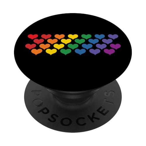 Regenbogenherzen LGBT Flagge Homosexuell Stolz Monat Ally PopSockets Klebender PopGrip Regenbogenherzen LGBT Flagge Homosexuell Stolz Monat Ally PopSockets Klebender PopGrip von InGENIUS LGBTQ Shirts & Geschenke
