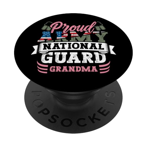 Stolze Armee Nationalgarde Oma Hundemarke US Militär Familie PopSockets Klebender PopGrip von InGENIUS National Guard Family Matching Shirts
