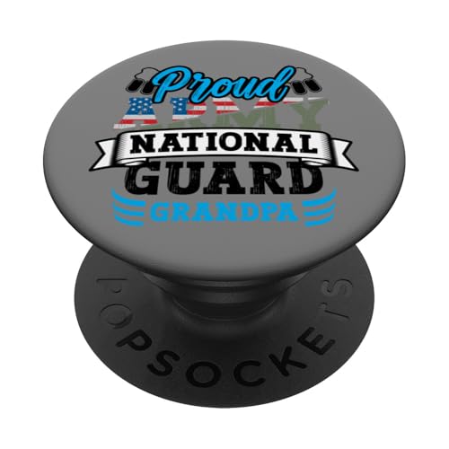 Stolze Armee Nationalgarde Opa Hundemarke US Militär Familie PopSockets Klebender PopGrip von InGENIUS National Guard Family Matching Shirts
