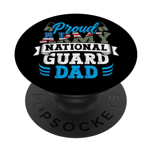 Stolze Armee Nationalgarde Papa Hundemarke US Militär PopSockets Klebender PopGrip von InGENIUS National Guard Family Matching Shirts