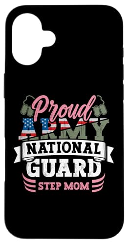 Stolze Armee Nationalgarde Stiefmutter Hundemarke US Militär Hülle für iPhone 16 Plus von InGENIUS National Guard Family Matching Shirts