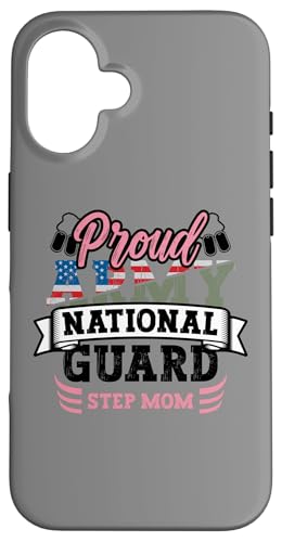 Stolze Armee Nationalgarde Stiefmutter Hundemarke US Militär Hülle für iPhone 16 von InGENIUS National Guard Family Matching Shirts