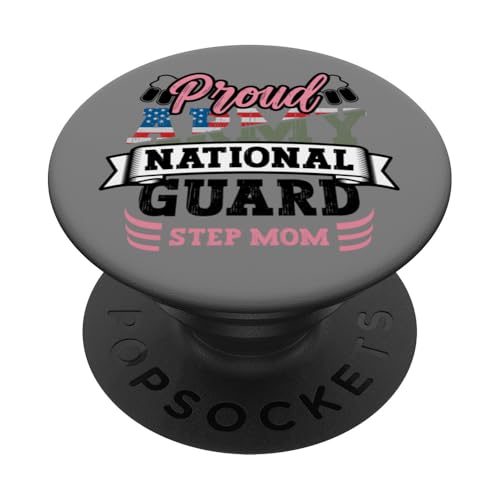 Stolze Armee Nationalgarde Stiefmutter Hundemarke US Militär PopSockets Klebender PopGrip Stolze Armee Nationalgarde Stiefmutter Hundemarke US Militär PopSockets Klebender PopGrip von InGENIUS National Guard Family Matching Shirts