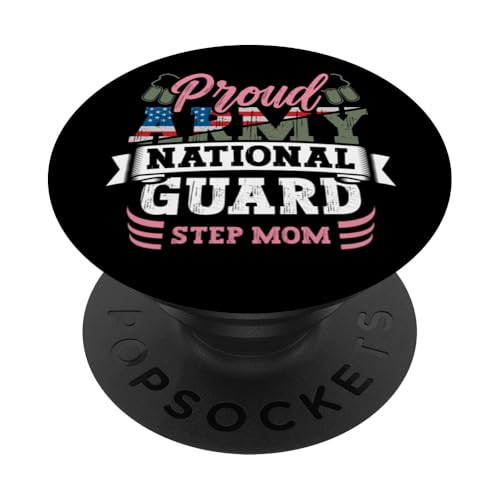 Stolze Armee Nationalgarde Stiefmutter Hundemarke US Militär PopSockets Klebender PopGrip Stolze Armee Nationalgarde Stiefmutter Hundemarke US Militär PopSockets Klebender PopGrip von InGENIUS National Guard Family Matching Shirts