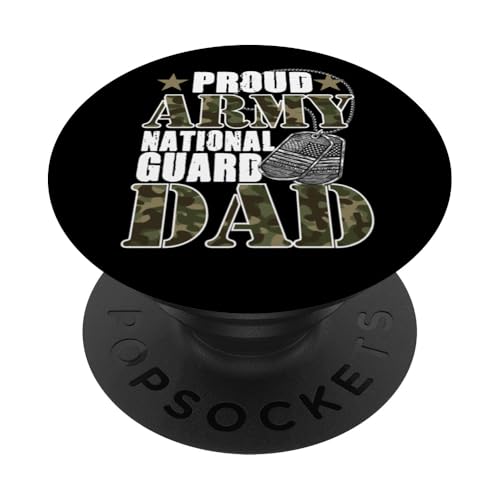 Stolzes Armee Nationalgarde Papa Tarnfarben Militär Familie PopSockets Klebender PopGrip von InGENIUS National Guard Family Matching Shirts