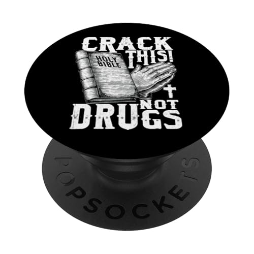 Christliche Sprüche Heilige Bibel Crack Dies nicht Drogen PopSockets Klebender PopGrip Christliche Sprüche Heilige Bibel Crack Dies nicht Drogen PopSockets Klebender PopGrip von InGENIUS Religiöse Hemden & Geschenke