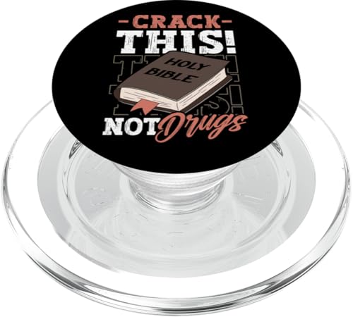 Christliche Sprüche Heilige Bibel Crack Dies nicht Drogen PopSockets PopGrip für MagSafe von InGENIUS Religiöse Hemden & Geschenke