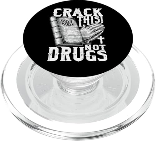 Christliche Sprüche Heilige Bibel Crack Dies nicht Drogen PopSockets PopGrip für MagSafe von InGENIUS Religiöse Hemden & Geschenke