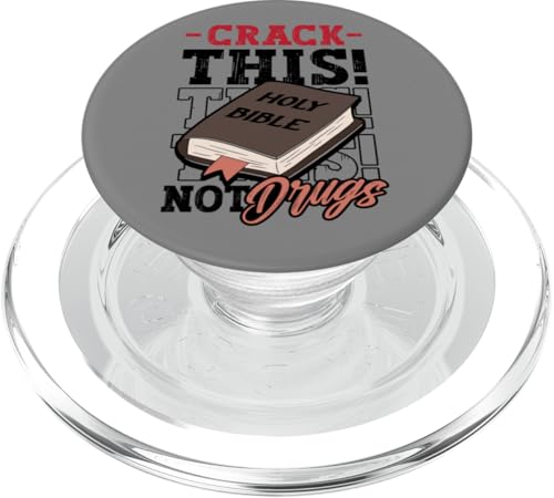Christliche Sprüche Heilige Bibel Crack Dies nicht Drogen PopSockets PopGrip für MagSafe von InGENIUS Religiöse Hemden & Geschenke