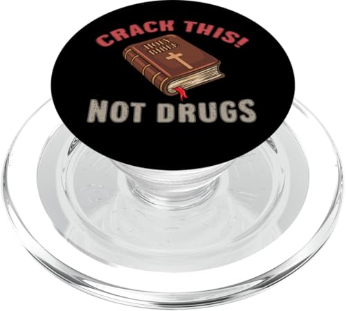 Christliche Sprüche Heilige Bibel Crack Dies nicht Drogen PopSockets PopGrip für MagSafe von InGENIUS Religiöse Hemden & Geschenke