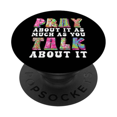 Christlicher Glaube Beten Sie darüber, wenn Sie über PopSockets Klebender PopGrip von InGENIUS Religiöse Hemden & Geschenke