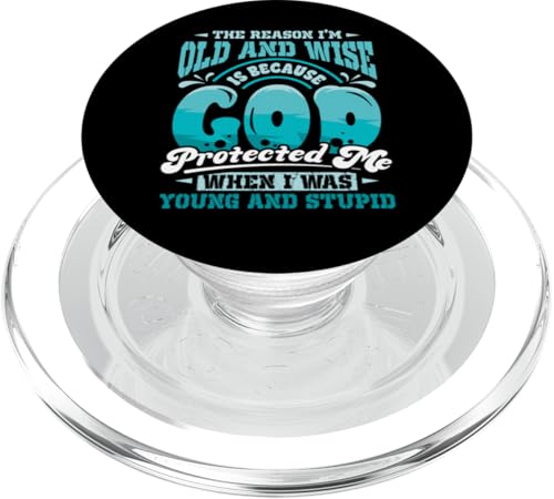 Christlicher Glaube Einziger Grund Ich bin alt und weise PopSockets PopGrip für MagSafe von InGENIUS Religiöse Hemden & Geschenke