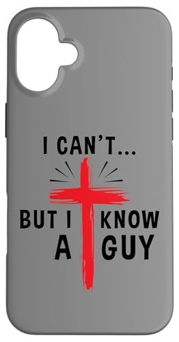 Hülle für iPhone 16 Plus Christlicher Glaube Kreuz kann nicht aber ich kenne einen von InGENIUS Religiöse Hemden & Geschenke