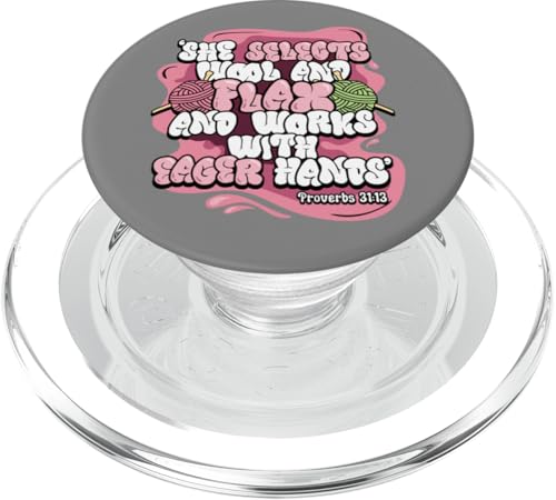 Religiöse Christen wählen Wolle Flachs Eifrige Hände Sprüche PopSockets PopGrip für MagSafe von InGENIUS Religiöse Hemden & Geschenke