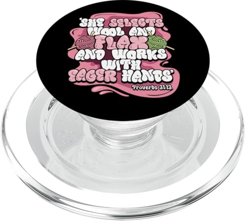Religiöse Christen wählen Wolle Flachs Eifrige Hände Sprüche PopSockets PopGrip für MagSafe von InGENIUS Religiöse Hemden & Geschenke
