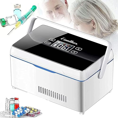 InLiMa GYJ Tragbare Kühlbox für Insulinkühler, tragbarer Kühlschrank für Medizin – LCD-Anzeige, wiederaufladbar, für Kühlschrank mit konstanter Temperatur 2-8 ℃ HY von InLiMa