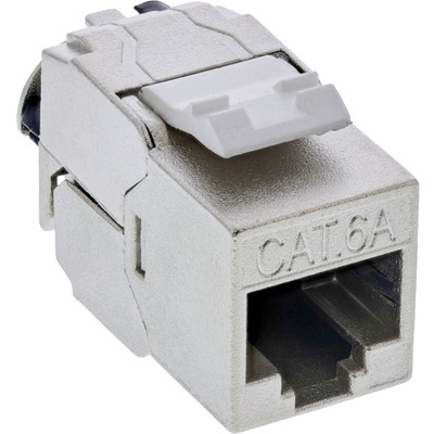 24er Bulk-Pack InLine® Keystone RJ45 Buchse Slim, SNAP-In, Cat.6A, integr. Kab. von InLine®