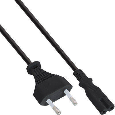 70er Bulk-Pack InLine® Netzkabel, Netzstecker auf Euro 8 C7 Stecker, 1,5m von InLine®