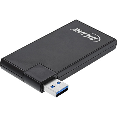 InLine® 180 Twist Hub USB 3.0, 4 Port, drehbar, schwarz von InLine®
