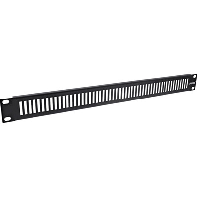 InLine® 19 Blindplatte perforiert, 2HE, RAL 9005 schwarz von InLine®