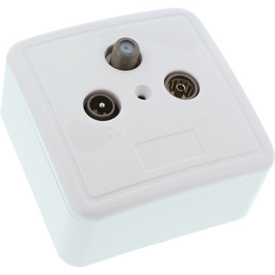 InLine® Antennensteckdose + SAT, geschirmt, AP/UP - Set von InLine®