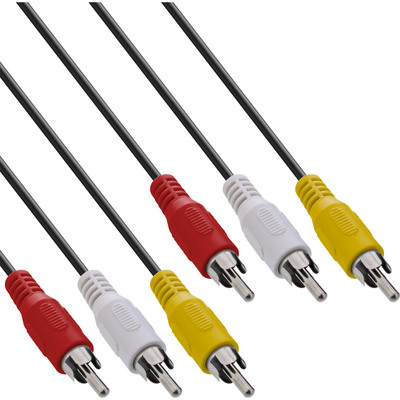 InLine® Cinch Kabel, Audio/Video 3x Cinch, Stecker / Stecker, 2m von InLine®