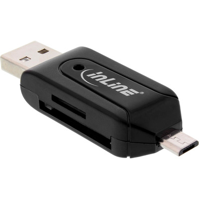 InLine® Dual Card Reader für SD und microSD, für Android (OTG) und PC von InLine®