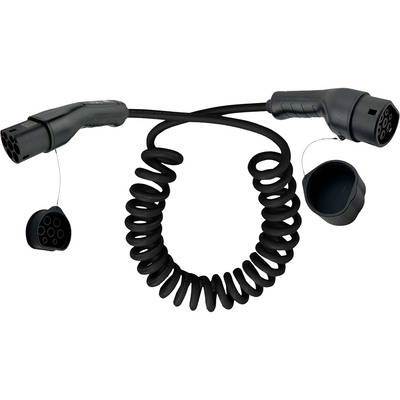 InLine® EV Spiral-Autoladekabel 22kW Typ2, 3-phasig, 7,5m von InLine®