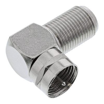 InLine® F-Winkeladapter, F-Stecker / F-Buchse, Metall von InLine®