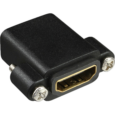 InLine® HDMI Adapter zum Einbau mit Gewinde, A Buchse/Buchse,vergoldete Kontakte von InLine®