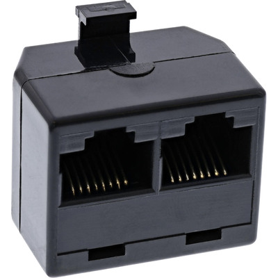 InLine® ISDN Verteiler, 1x RJ45 Stecker an 2x RJ45 Buchse, ohne Endwiderstand von InLine®