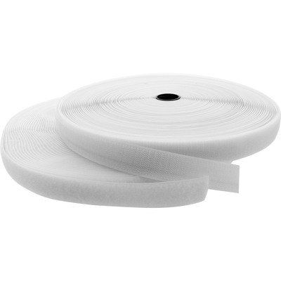 InLine® Kabelbinder, Klettverschlussband 2-teilig, 25mm, weiß, 25m von InLine®