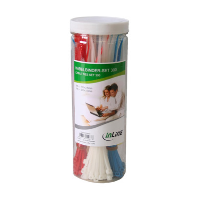 InLine® Kabelbinder-Set, 300 Stück von InLine®