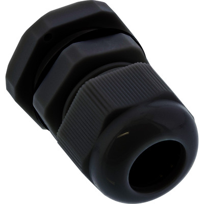 InLine® Kabeldurchführung PG 7 Nylon IP68 3,5-6mm, schwarz, 10 Stück von InLine®