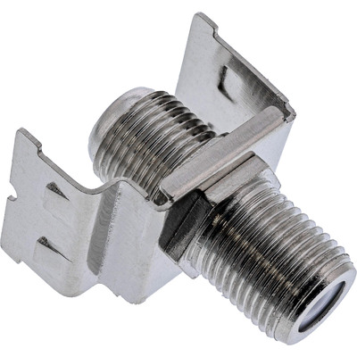 InLine® Keystone Einbauadapter, Verbindungskupplung für Sat-Kabel, 2x F-Buchsen von InLine®