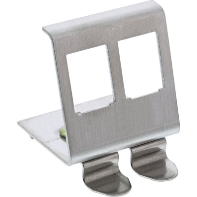 InLine® Keystone SNAP-In Metall-Modulhalter, 2-fach für Hutschiene von InLine®