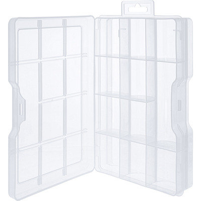 InLine® Kleinteilebox, 11 Fächer, Abmessungen: 194x130x35mm, transparent von InLine®
