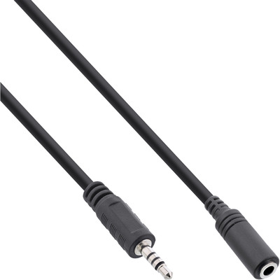 InLine® Klinken Adapterkabel 4pol. 2,5mm Stecker -> 4pol. 3,5mm Buchse, 3m von InLine®