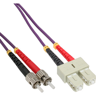 InLine® LWL Duplex Kabel, SC/ST, 50/125µm, OM4, 2m von InLine®