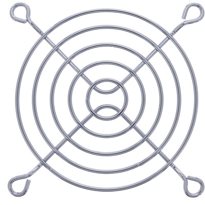 InLine® Lüftergitter Metall, verchromt, 80x80mm von InLine®